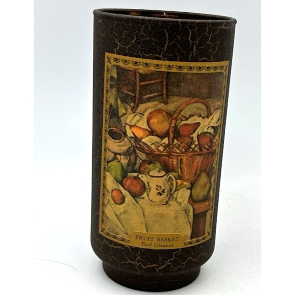Jim Beams Choice Liquor Bottle Paul Cezanne Fruit Basket Art Display